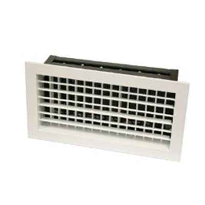 Reja de Impulsión Aluminio Blanco Con Registro